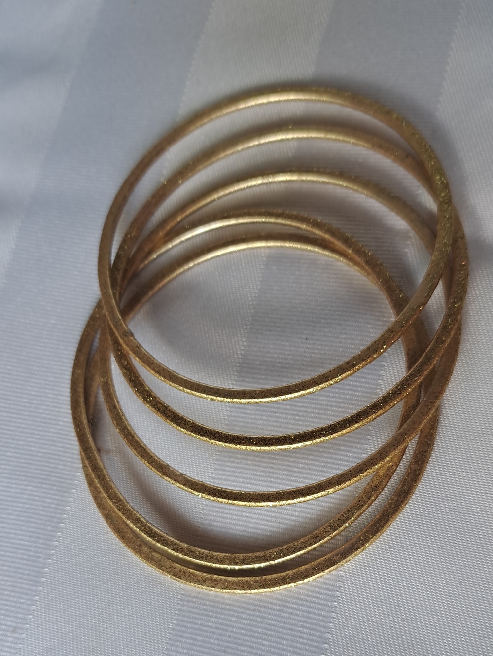 Gold-Tone Texture Stackable Bangles - Women Jewelry